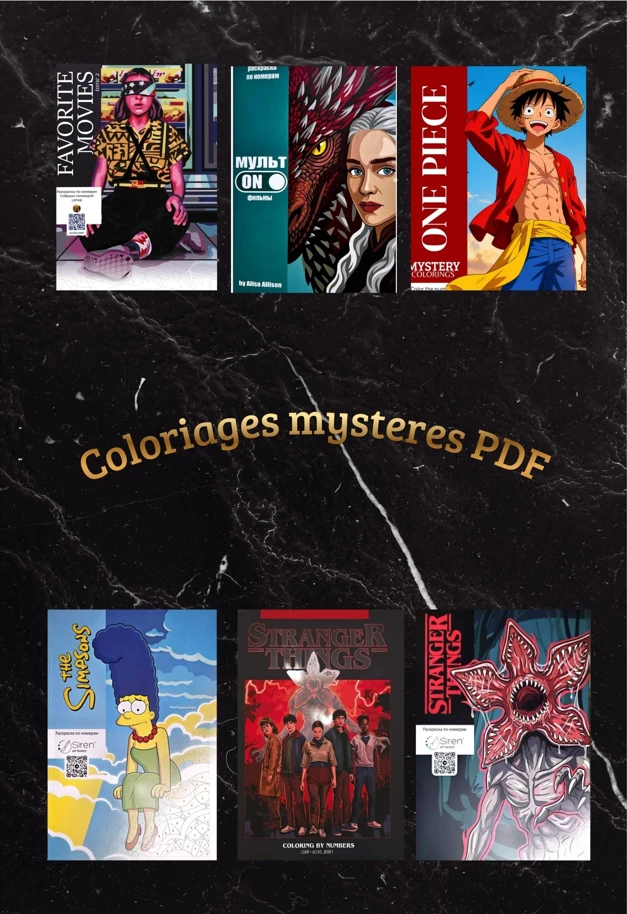 Livre de coloriages mysteres